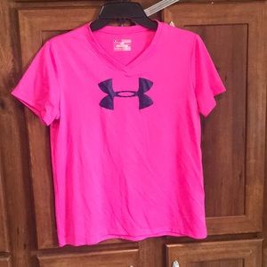Girls under amour shirt